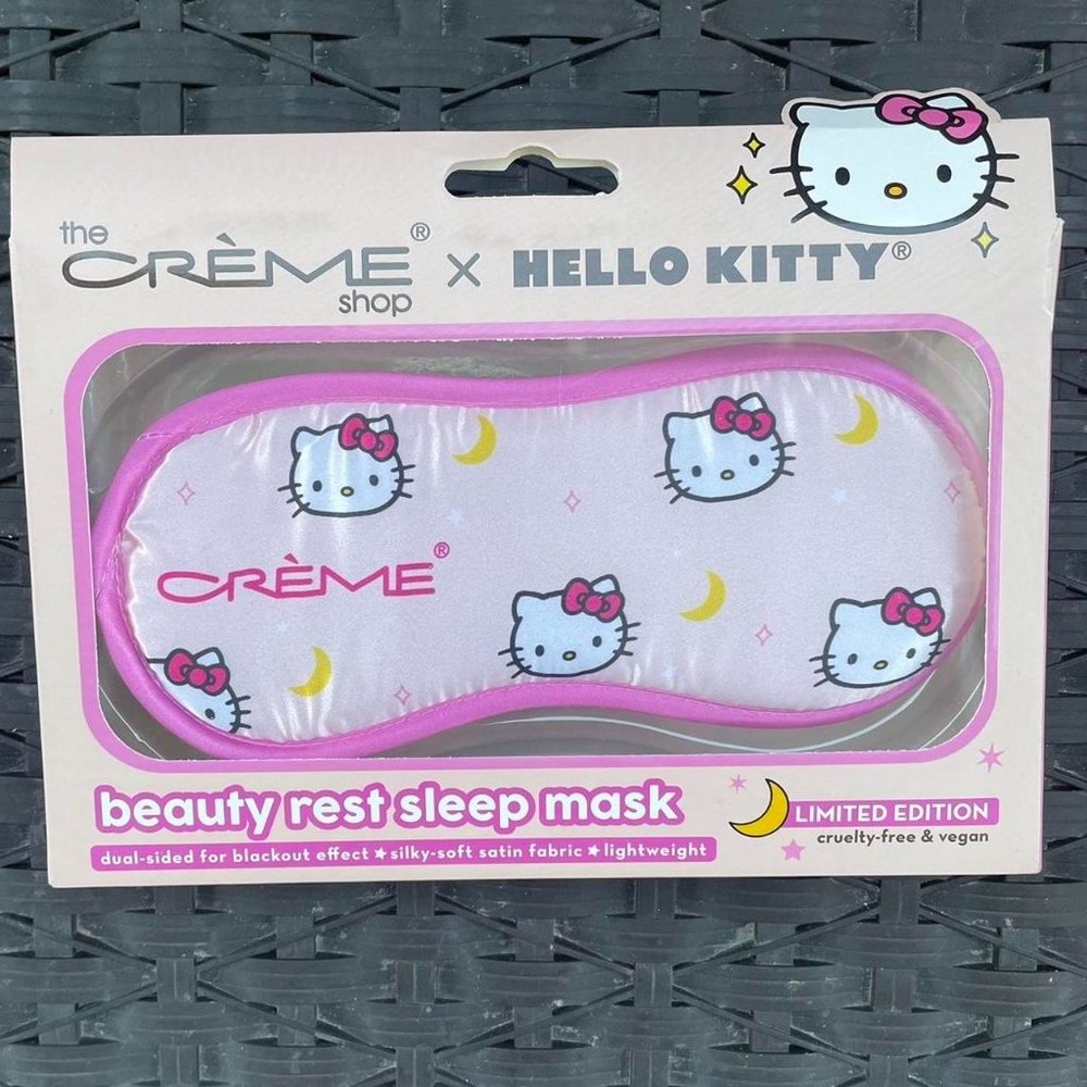 Sanrio x The Crème Shop Hello Kitty Pink Silk Sleep Mask
